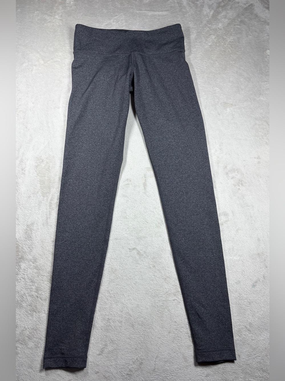 Lululemon Wunder Under Low-Rise Tight Heathered Black Gray Athletic Leggings 6
